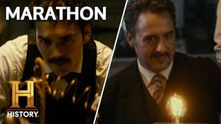 TESLA VS. EDISON IN ELECTRIC BATTLE | The Men Who Build America *MARATHON*