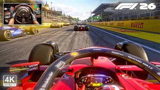 F1 26 MOD - Charles Leclerc's Ferrari SF26 | 100 % Race Italian GP Monza Steering Wheel Gameplay