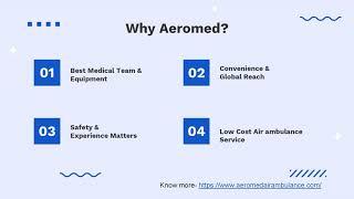 Best air ambulance services in India| Aeromed