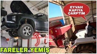 BU KADAR DA OLMAZ !! ARABAYI FARELER YEMİŞ~KAPIYA FENA ÇARPTIM~KÖTÜ OLDU !!