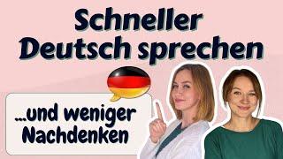 Schneller Deutsch sprechen ohne lange nachzudenken | Übe mit der Imitationstechnik!