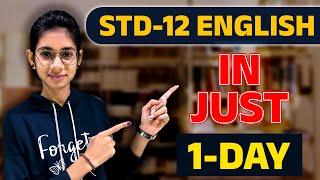 March 2023 Board Exam | Std 12 English Cover in 1 Days Strategy|| ONLY follow this & Score 95%