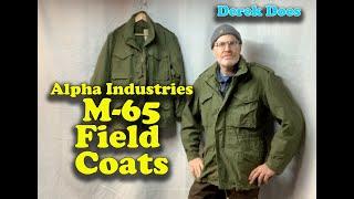 Vintage Alpha Industries M-65 Field Coats / Jackets.