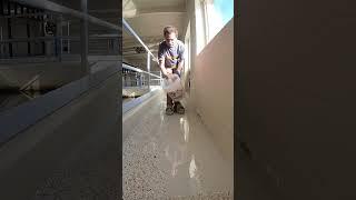  Epoxy & polyaspartic flake floor for a water plant.