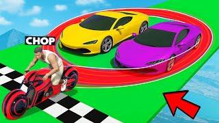 GTA 5 CHOP GOT CRISS CROSSED BY FROSTY IN  DEADLINE CHALLENGE