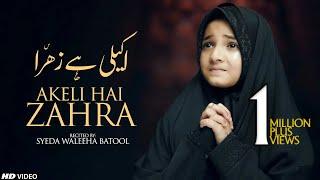 AKELI HAI ZEHRA (SA) , AYYAM BIBI FATIMA ZAHRA NEW NOHA 2023 | SYEDA WALEEHA BATOOL | TNA RECORDS