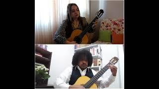 ELENA GOLOVINA and ROBERT MOURA classical guitar duo - THE RAINBOW CONNECTION jazz valse