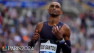 Alison dos Santos hangs on to win CLOSE men's 400m hurdles at Diamond League Paris | NBC Sports