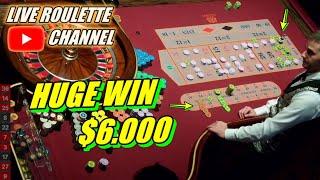  LIVE ROULETTE | HUGE WIN 6.000 In Real Casino  $25 Chips Inside Exclusive  2025-01-08