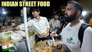 Trying Indian Street Food at Night Market in Delhi, India 