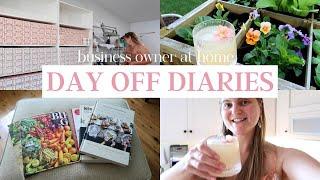 Day-off Diaries // thrifting, gardening, happy hour at home, reset, life of a small business owner