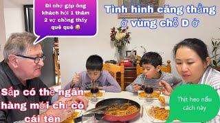 Thịt heo nấu cách này rất ngon/đi chợ gặp khách hỏi mà suợng luôn/tình hình căng thẳng chỗ à ở