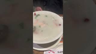 CONGEE QUEEN YUMMY WITH SCALLOPS SALMON  #shorts
