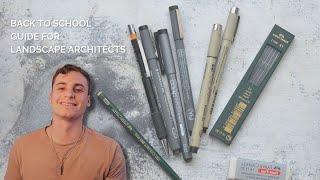 The Complete Back To School Guide For Landscape Architecture Students! - Supplies & Materials List