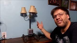 THIS IS A HOMEMADE PIPE LAMP