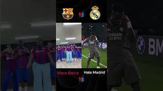 Visca Barca ️vs Hala Madrid  #football #viscabarsa #halamadrid #realmadridvsbarcelona #trending