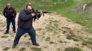 M16A4 full auto. Bachelor party shooting at the range. 50 round mag dump.