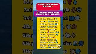 Everything aligns for joy 631  #Astrology #Zodiac #Horoscope