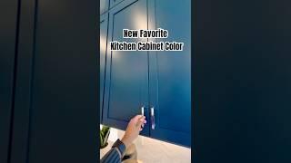 My New Favorite Kitchen Cabinet Color! Matte Navy Blue! What are your thoughts? #kitchendesign