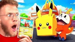 Eating McDonald's HAPPY MEALS Until I Get EVERY POKEMON CARD!