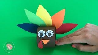 Easy Turkey Craft Idea | Thanksgiving Craft Ideas | Paper Turkey Craft | Easy Kids Crafts