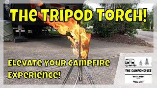 Tripod Torch! Elevate Your Campfire Experience!