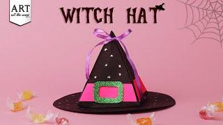 Witch Hat Box | Witch Hat | Halloween Decorations | Halloween DIY | Witches Hat Treat Box |