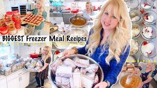 FILLING My FREEZER 800+ MASSIVE FREEZER MEALS from SCRATCH Recipe Compilation!