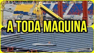 OBRAS CAMP NOU (22 de Octubre)️MÁS colocación de gradas prefabricadas