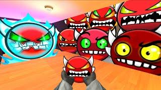 Saving InsaneFace From Geometry Dash Emoji "SLAUGHTER IN THE HOUSE" And Lobotomy Dash Nextbot Gmod