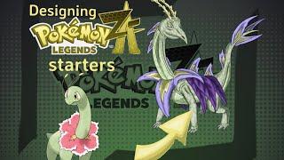 Designing Starters for Pokemon Legends ZA (Design notes and Speed-Draw)