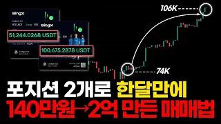 포지션 2개로 한달만에 140만원 → 2억 만든 매매법