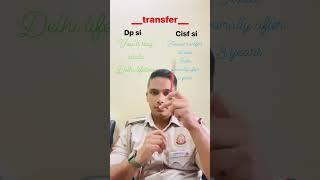 delhi police si vs cisf si job profile ️  #cisf #delhipolice #cpo #shorts