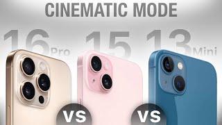 Cinematic Mode Tutorial on iPhone 16 Pro, 15, and 13 Mini 