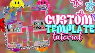 How to make a Custom Template on Pixlr E | Roblox Designing Tutorial **EASY**