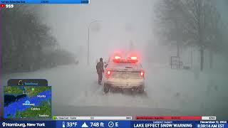 LAKE EFFECT SNOW - BUFFALO SOUTHTOWNS - LIVE STORM CHASER