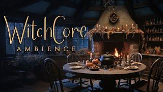 9H Good Witch Cottage️ Brewing potions Night  Rain & Thunderstorm | WitchCore Ambience