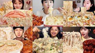 ASMR Best ||Creamy Pasta|| Mukbang The Sound of Satisfaction *Creamy Pasta* (No Talking) #mukbang