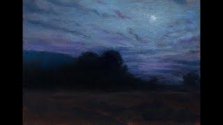Study by M Francis McCarthy of Moonlit Landscape by Birge Harrison