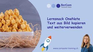 Microsoft OneNote | Text aus Bild kopieren |  Lernsnack