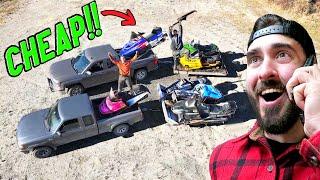 Buying EVERY Used Snowmobile We Find in 24 Hours ( FOR CHEAP )