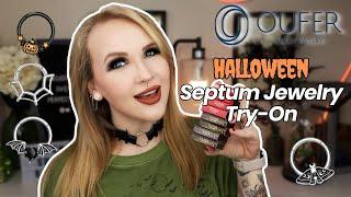 HALLOWEEN Septum Jewelry Try-On | Oufer Body Jewelry | 2024