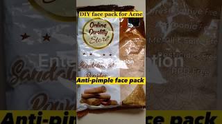 DIY face pack for pimples free skin || #shorts #diy #diyfacepack