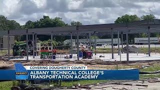 Work continues on Albany Technical College’s transportation academy