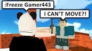 USING ADMIN COMMANDS IN ROBLOX SKYWARS!!