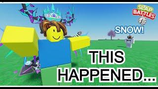 I Met Snow. And then THIS HAPPENED... (INSANE) - Roblox Slap Battles -