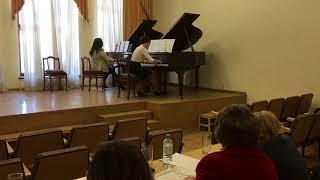 Харапаева Е.В.-Зяблова Л.М. И. Дунаевский Увертюра; А . Цфасман «Снежинки»
