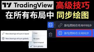 TradingView最新高级技巧——在所有布局中同步绘图！ #tradingview#tradingview教学#tradingview教程#tradingview策略#tradingview指标