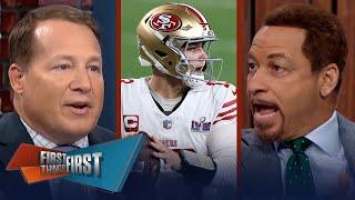 Brock Purdy training camp struggles, Buy that he’s ‘experimenting’? | NFL | FIRST THINGS FIRST