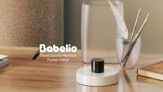 Babelio Mini Sound Machine: Portable White Noise for Better Sleep & Focus